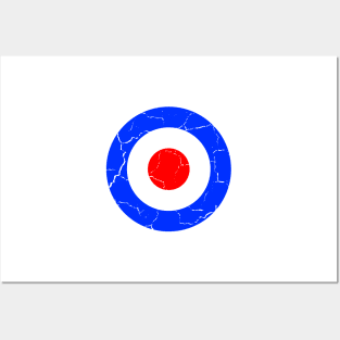 RAF roundel aged Posters and Art